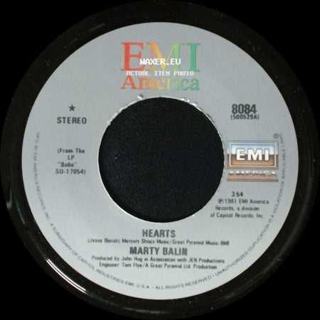 Marty Balin - Freeway / Hearts side B