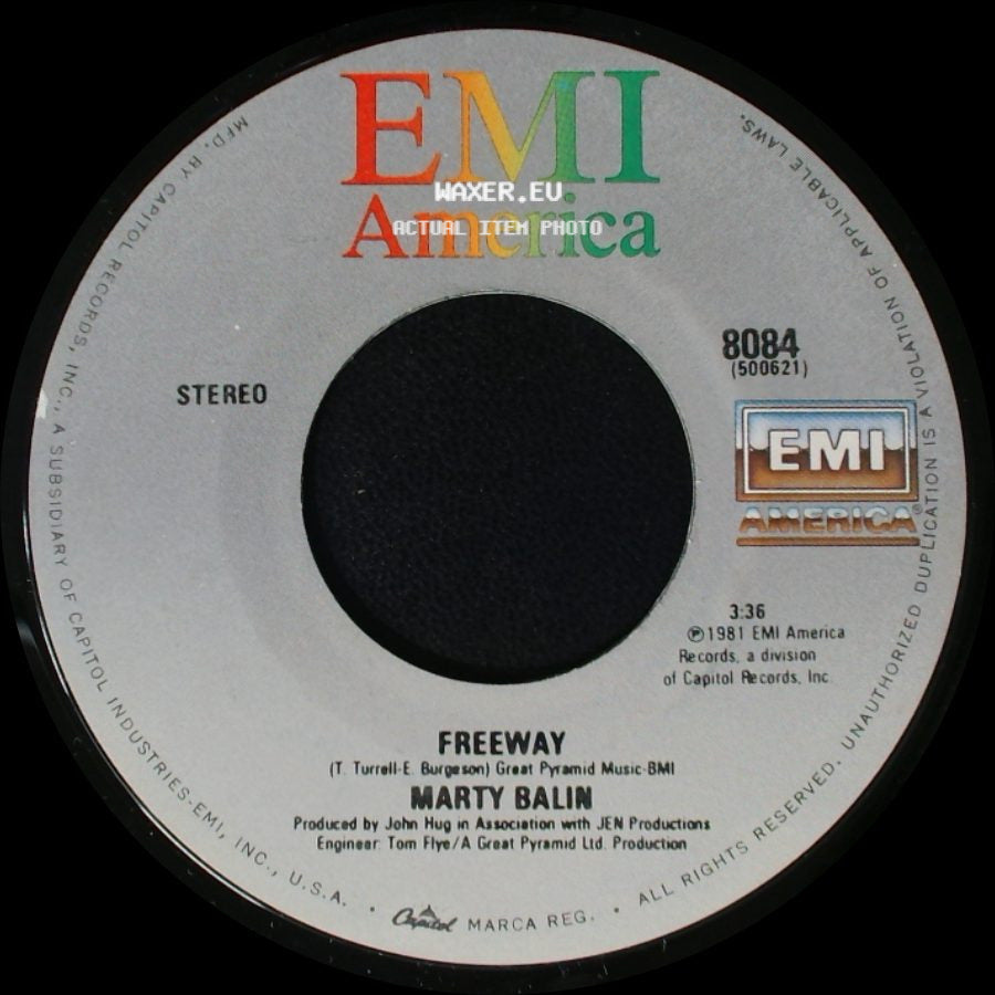 Marty Balin - Hearts / Freeway side B