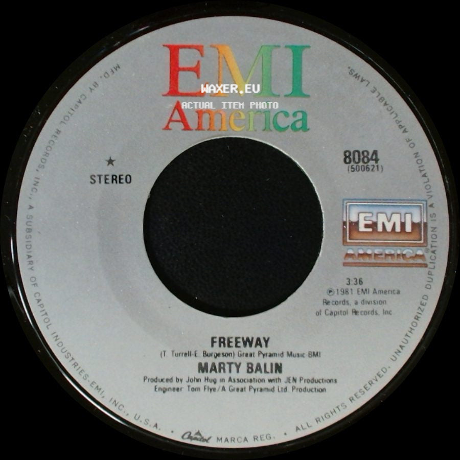Marty Balin - Hearts / Freeway side B