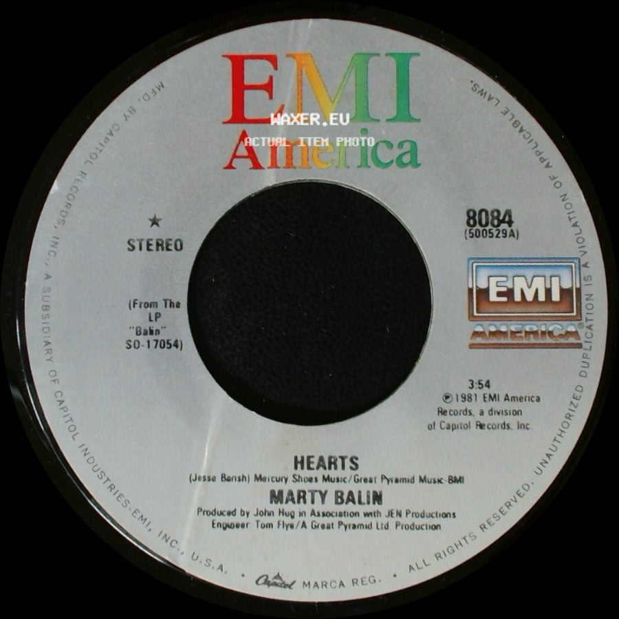 Marty Balin - Freeway / Hearts side B