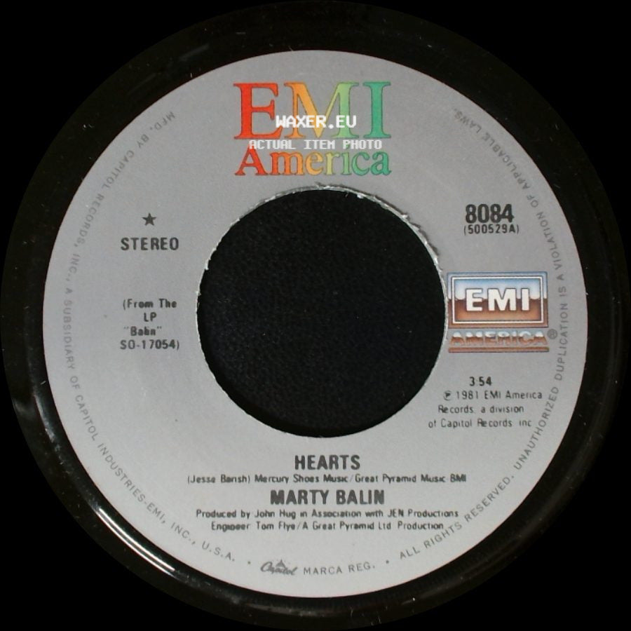 Marty Balin - Freeway / Hearts side B