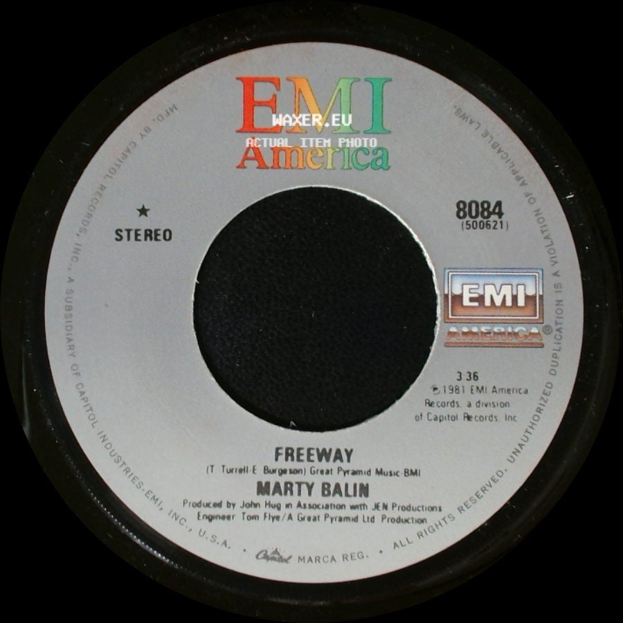 Marty Balin - Hearts / Freeway side B