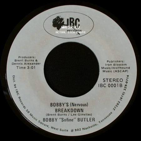 Bobby "Sofine" Butler - Cheaper Crude Or No More Food / Bobby's (Nervous) Breakdown side B