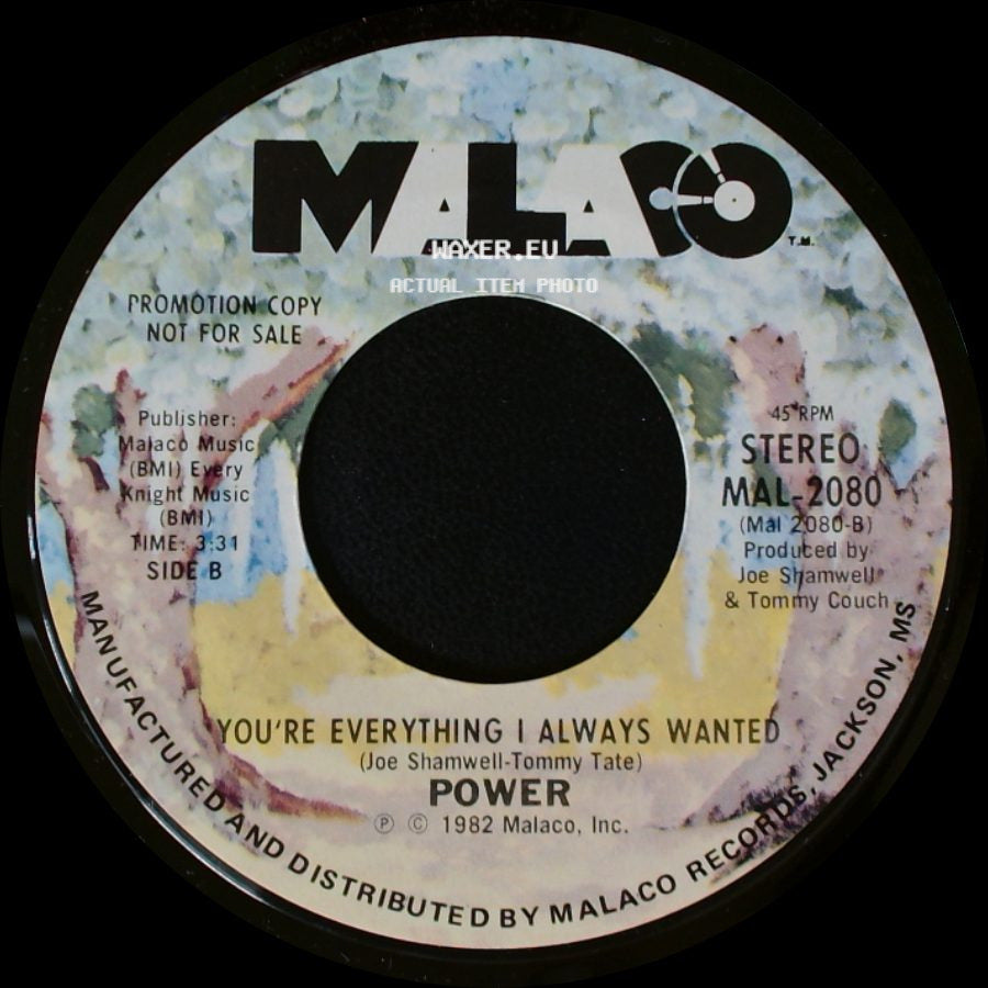Power - Groovin' / You're Everything I Always Wanted side B