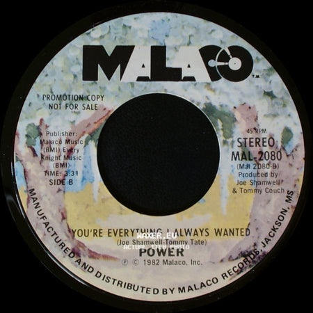 Power - Groovin' / You're Everything I Always Wanted side B