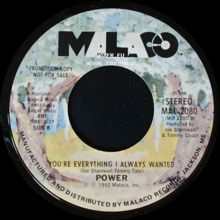 Power - Groovin' / You're Everything I Always Wanted side B