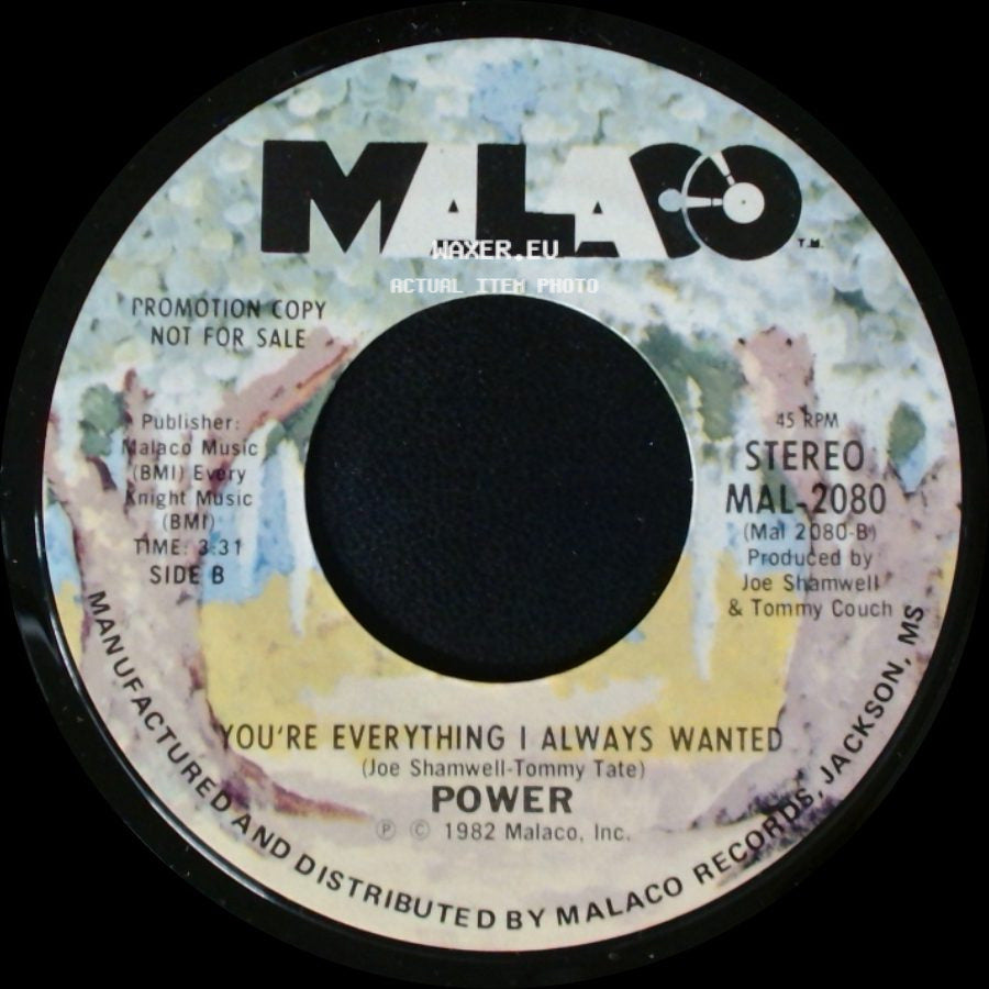 Power - Groovin' / You're Everything I Always Wanted side B