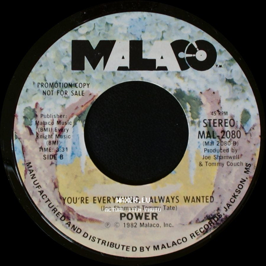 Power - Groovin' / You're Everything I Always Wanted side B