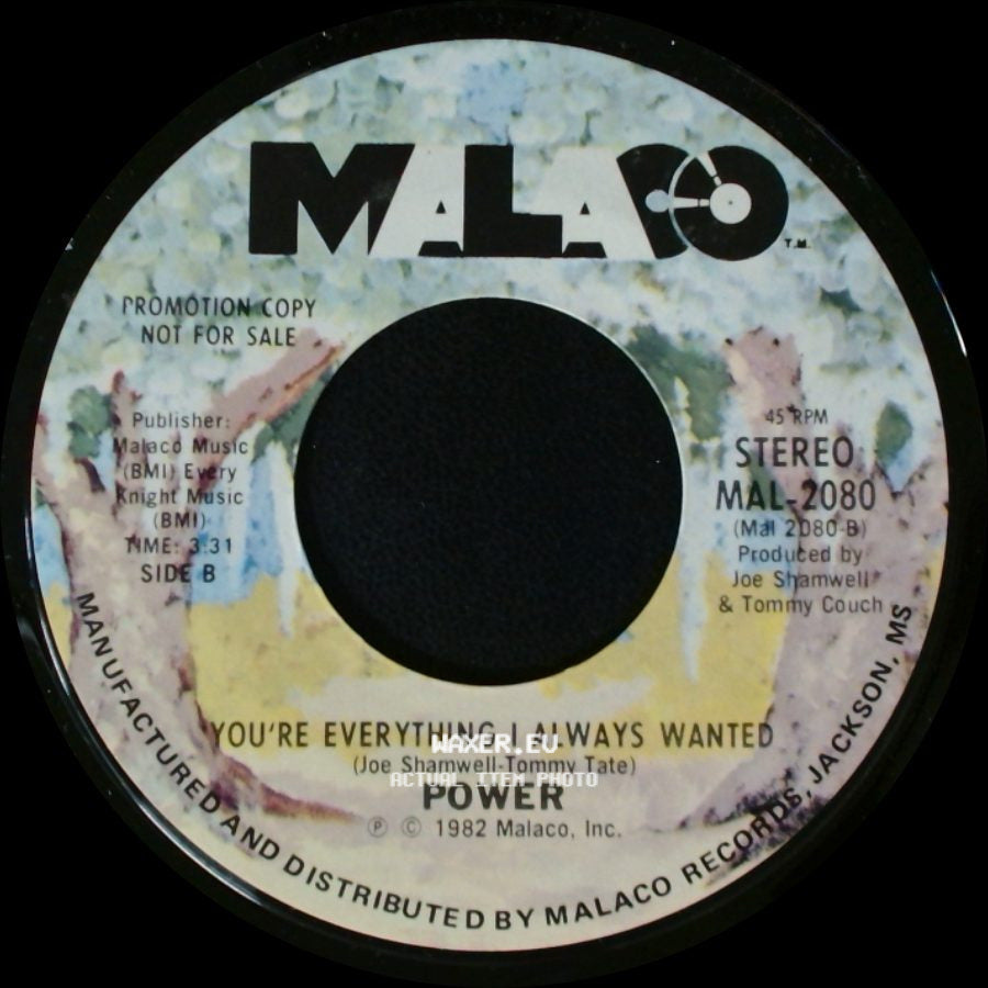 Power - Groovin' / You're Everything I Always Wanted side B