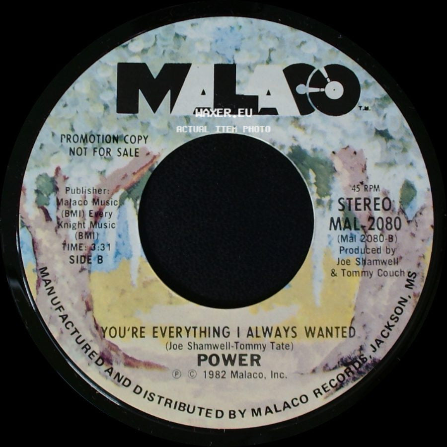 Power - Groovin' / You're Everything I Always Wanted side B