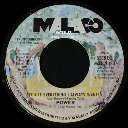 Power - Groovin' / You're Everything I Always Wanted side B