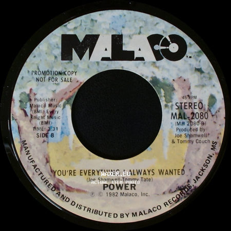 Power - Groovin' / You're Everything I Always Wanted side B