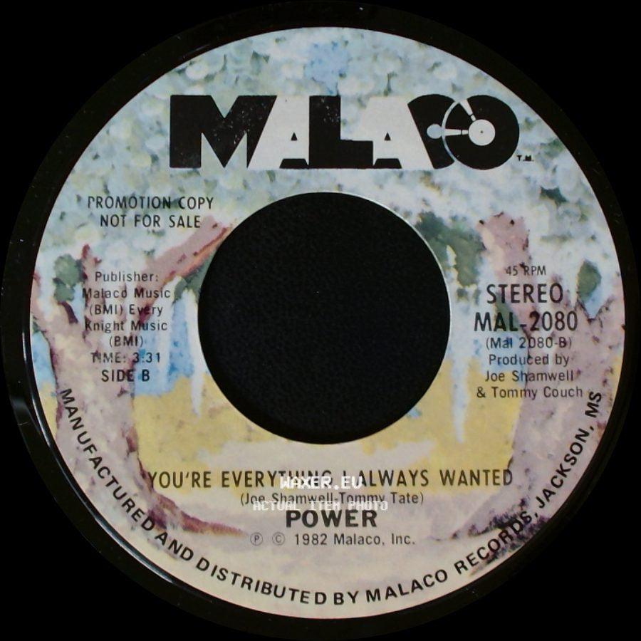 Power - Groovin' / You're Everything I Always Wanted side B