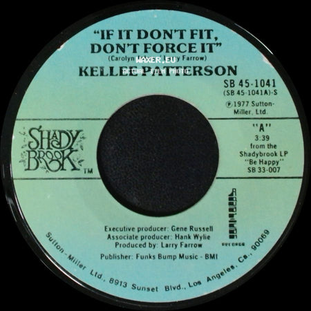 Kellee Patterson - Be Happy / If It Don't Fit, Don't Force It side B