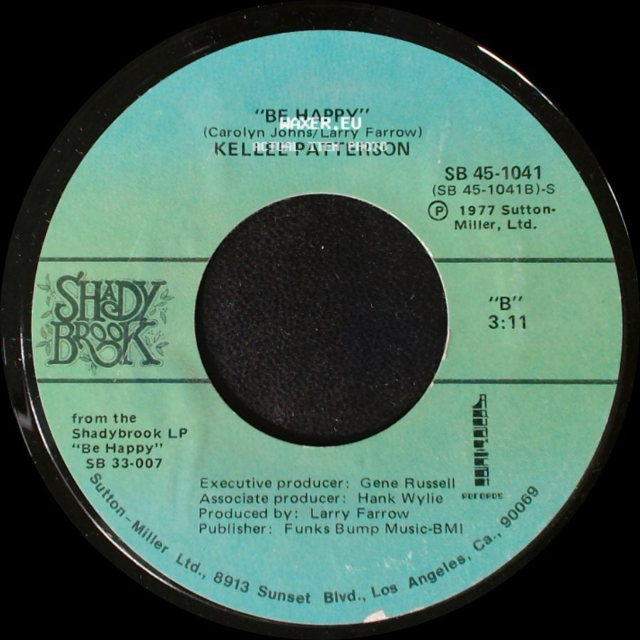 Kellee Patterson - Be Happy / If It Don't Fit, Don't Force It side A