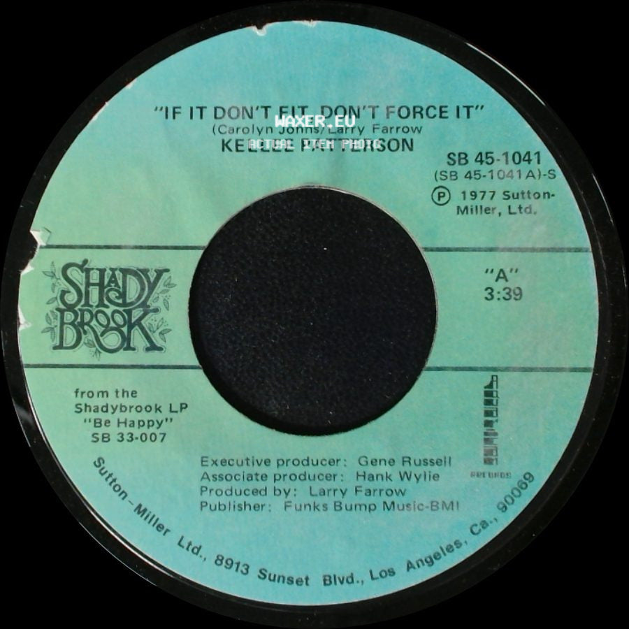 Kellee Patterson - Be Happy / If It Don't Fit, Don't Force It side B