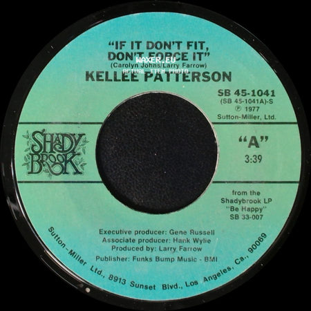 Kellee Patterson - If It Don't Fit, Don't Force It / Be Happy side A