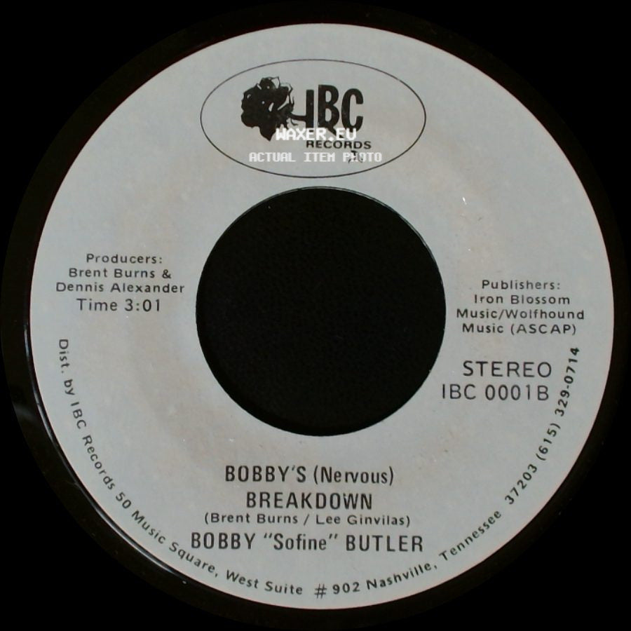 Bobby "Sofine" Butler - Cheaper Crude Or No More Food / Bobby's (Nervous) Breakdown side B