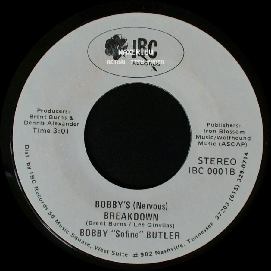 Bobby "Sofine" Butler - Cheaper Crude Or No More Food / Bobby's (Nervous) Breakdown side B