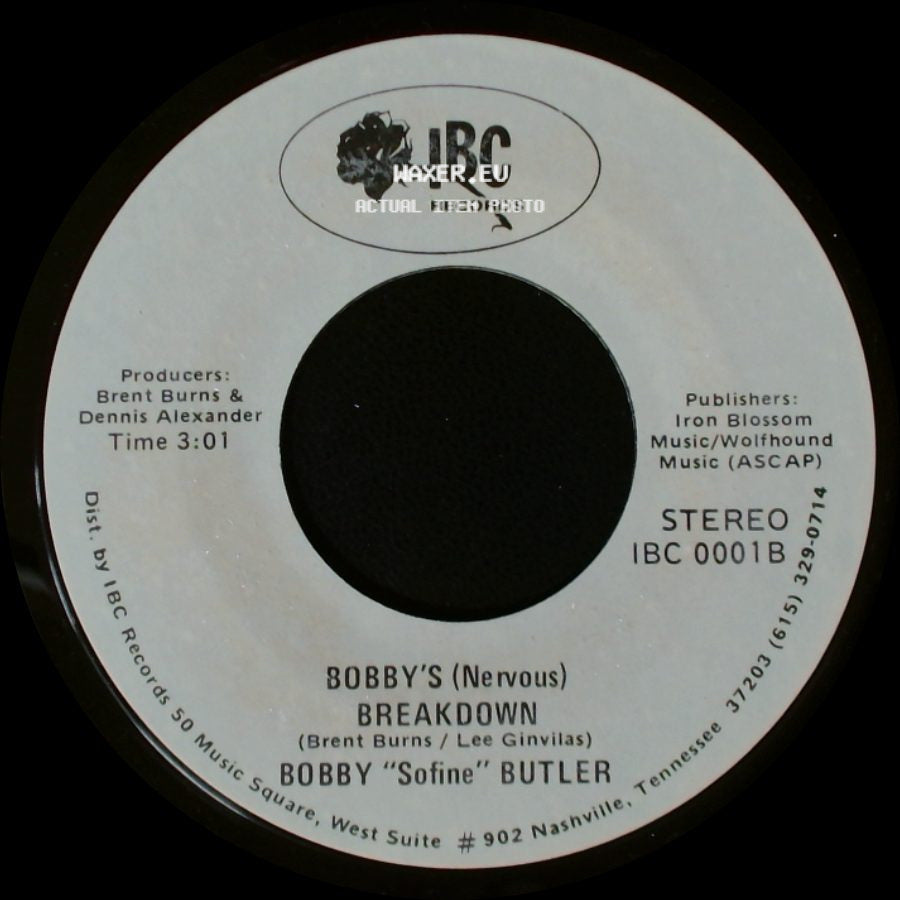 Bobby "Sofine" Butler - Cheaper Crude Or No More Food / Bobby's (Nervous) Breakdown side B