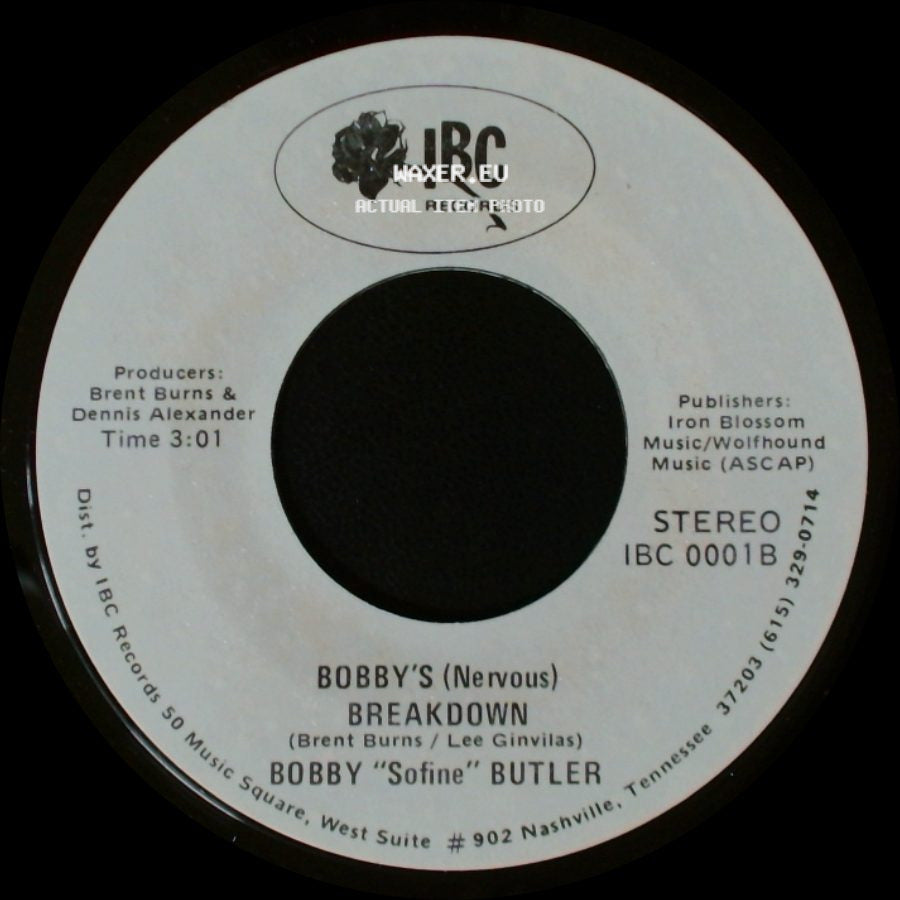Bobby "Sofine" Butler - Cheaper Crude Or No More Food / Bobby's (Nervous) Breakdown side B