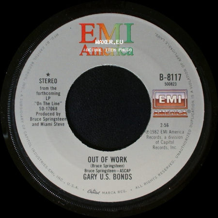 Gary U.S. Bonds - Out Of Work / Bring Her Back side A