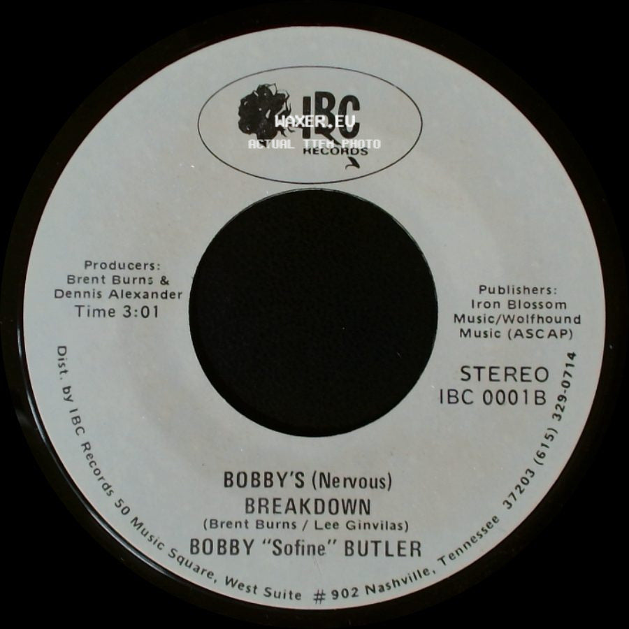 Bobby "Sofine" Butler - Cheaper Crude Or No More Food / Bobby's (Nervous) Breakdown side B