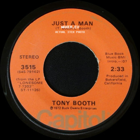 Tony Booth - When A Man Loves A Woman (The Way That I Love You) / Just A Man side B