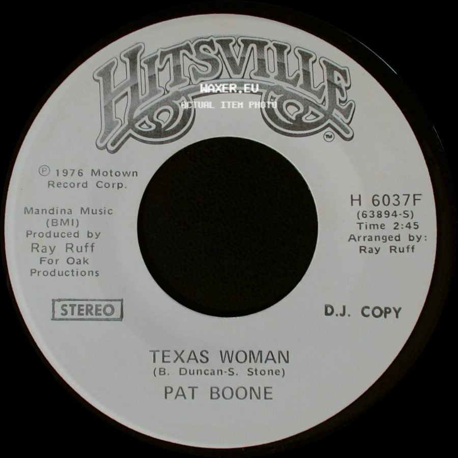 Pat Boone - Texas Woman / Texas Woman side B