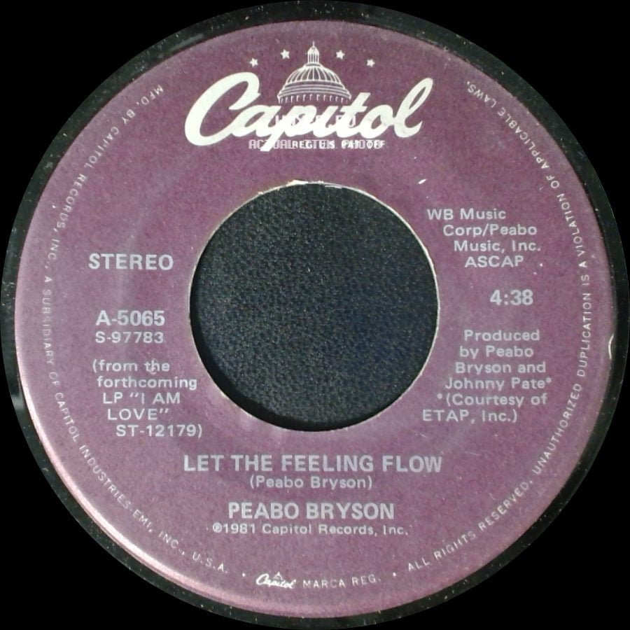 Peabo Bryson - Let The Feeling Flow / Move Your Body side A