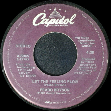 Peabo Bryson - Let The Feeling Flow / Move Your Body side A
