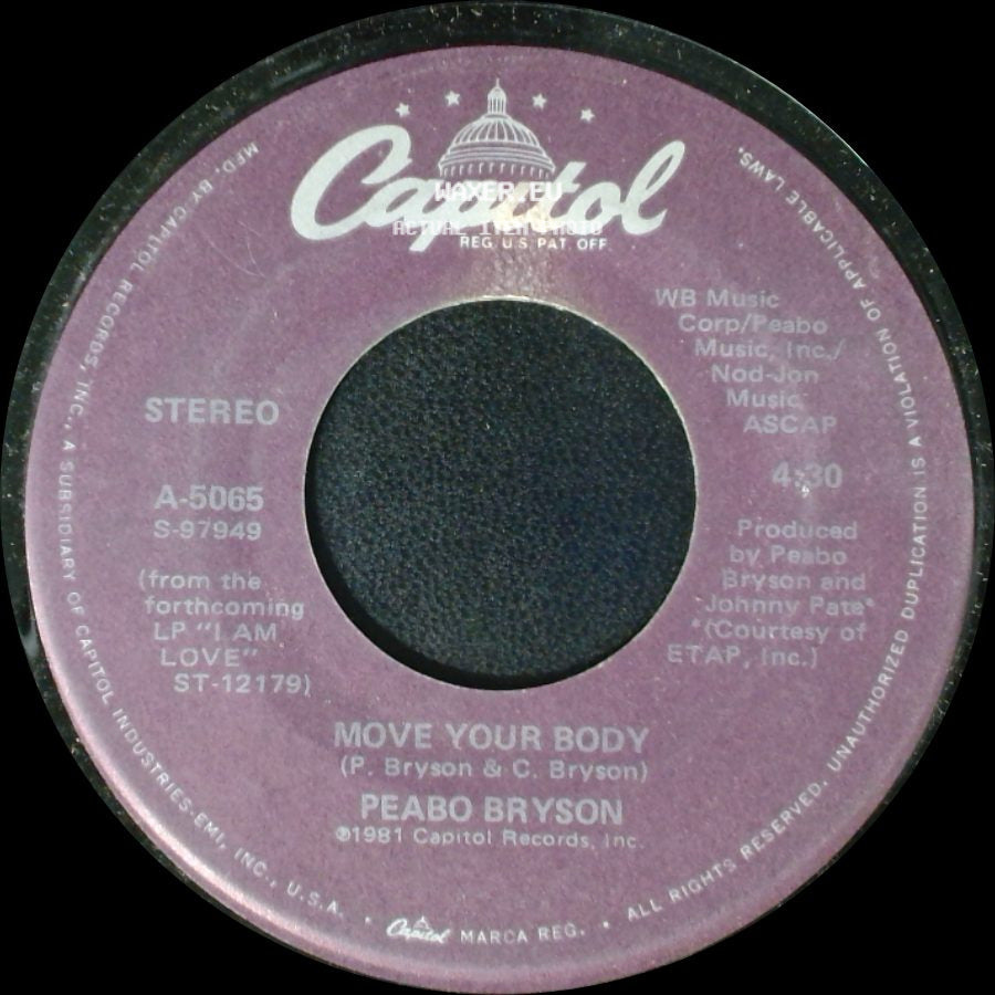 Peabo Bryson - Let The Feeling Flow / Move Your Body side B