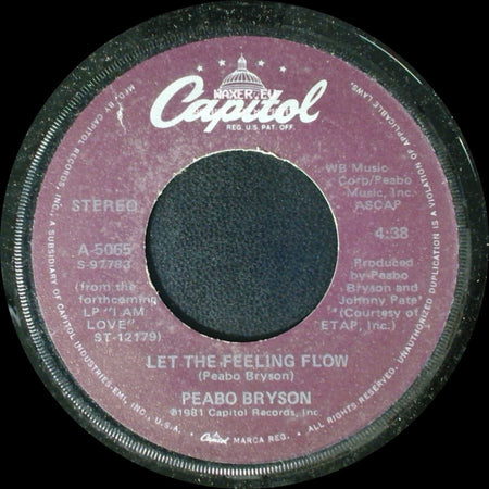 Peabo Bryson - Let The Feeling Flow / Move Your Body side A