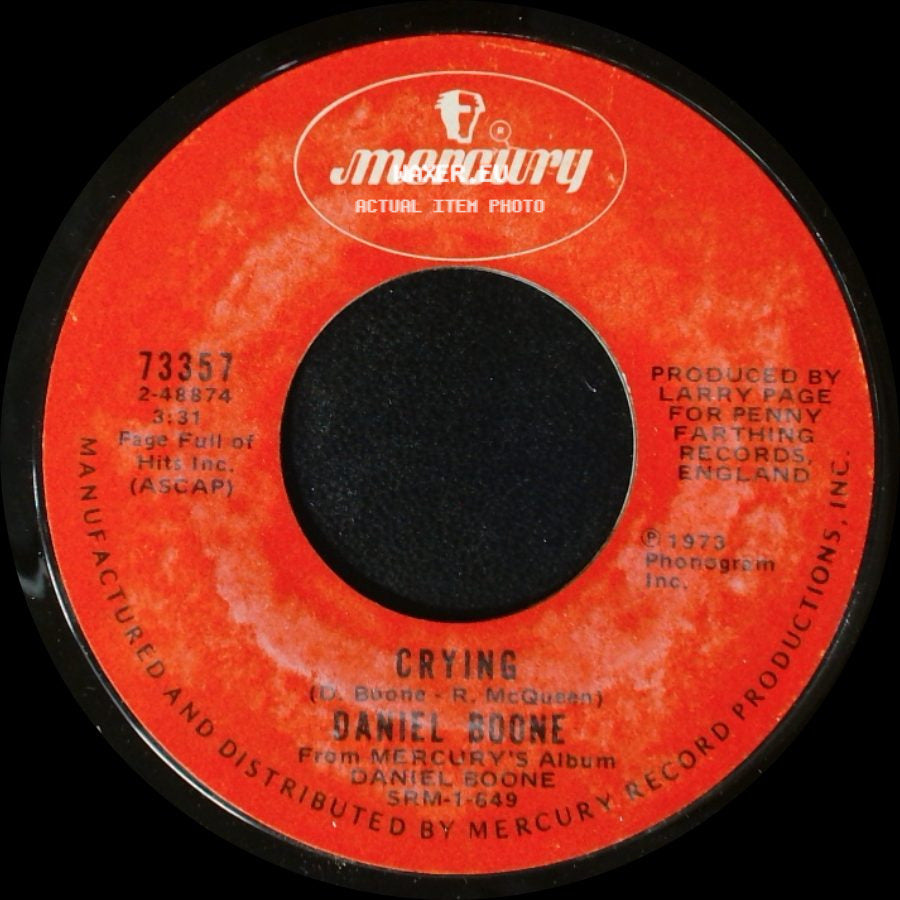 Daniel Boone - Crying / Sunshine Lover side A