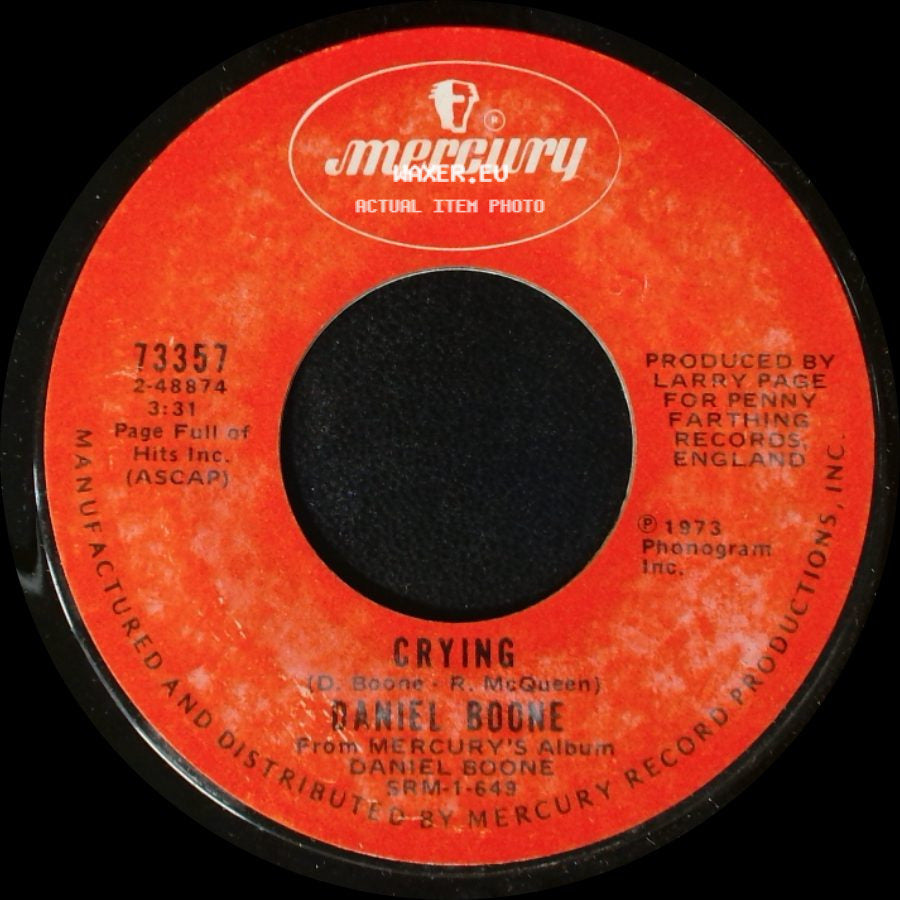 Daniel Boone - Crying / Sunshine Lover side A