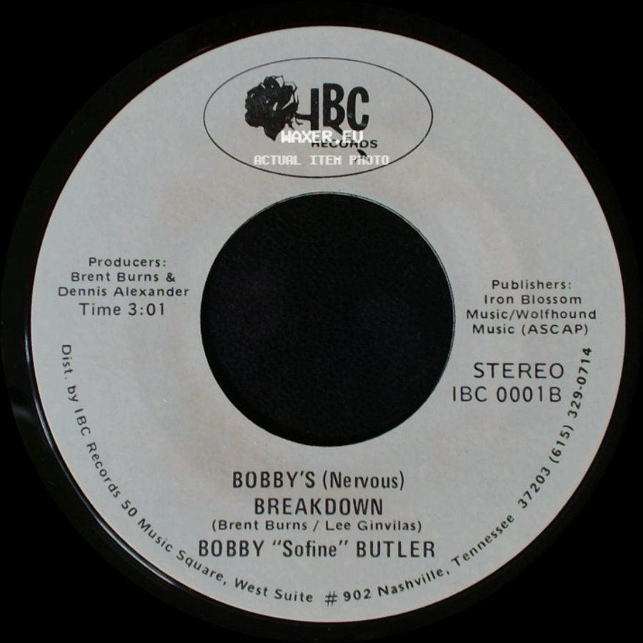 Bobby "Sofine" Butler - Cheaper Crude Or No More Food / Bobby's (Nervous) Breakdown side B
