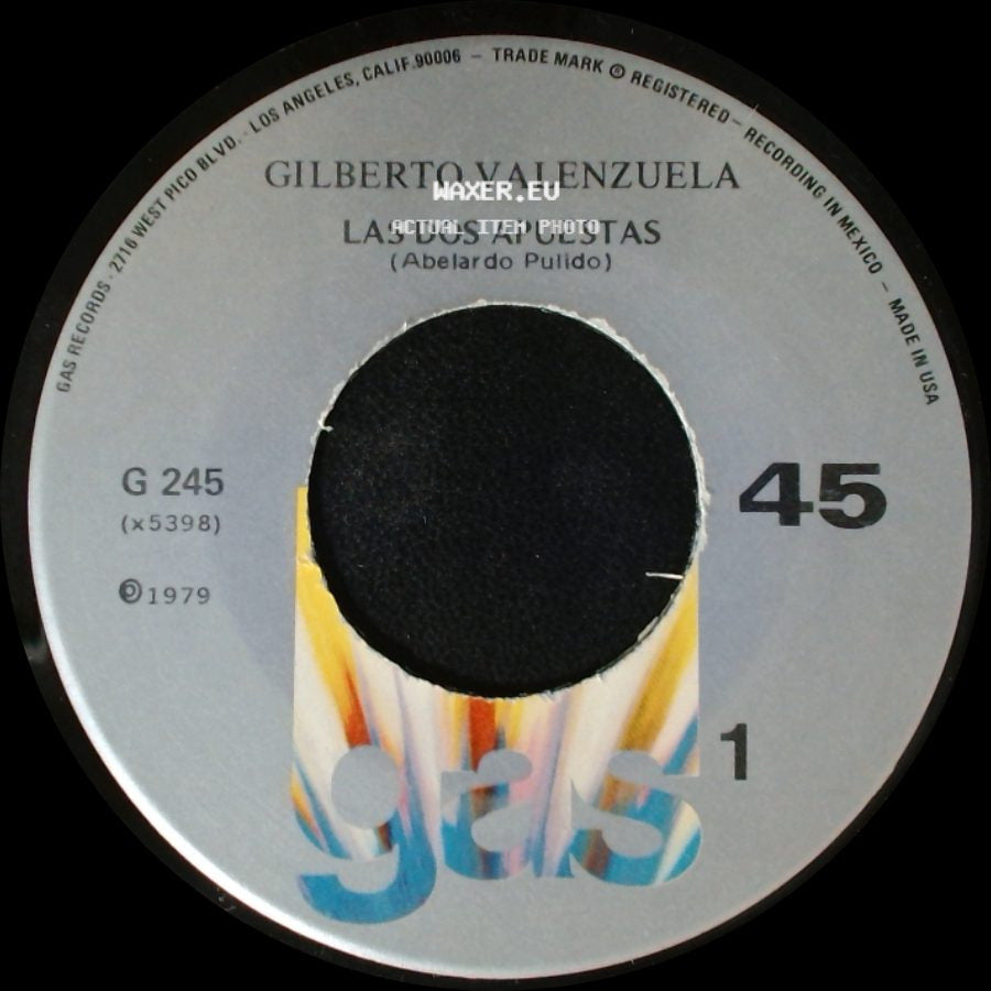 Gilberto Valenzuela - Las Dos Apuestas / A Los 20 Años side A