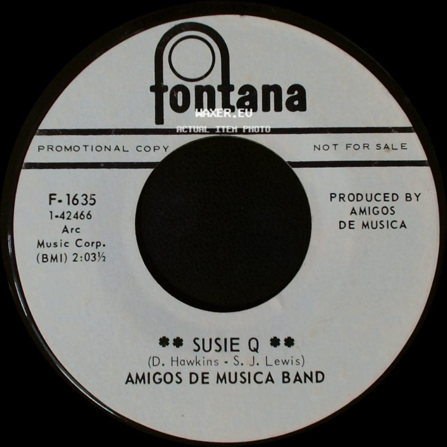 Amigos De Musica Band - Susie Q / San Antonio Rose side A