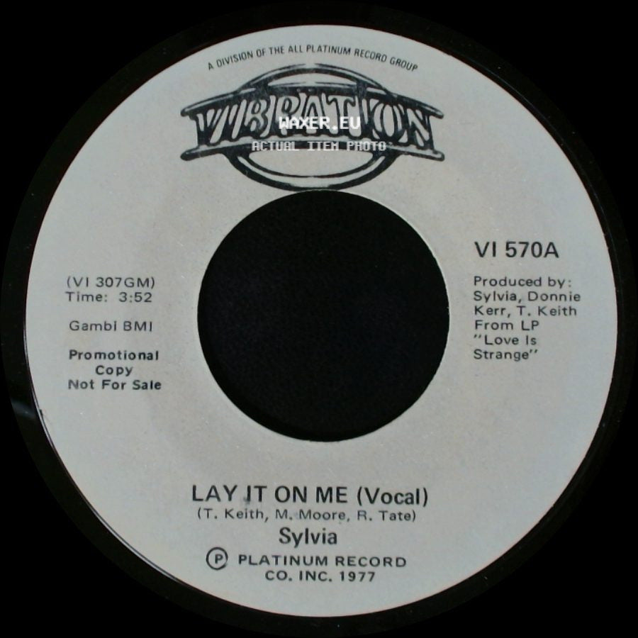 Sylvia - Lay It On Me (Vocal) / Lay It On Me (Vocal) side A