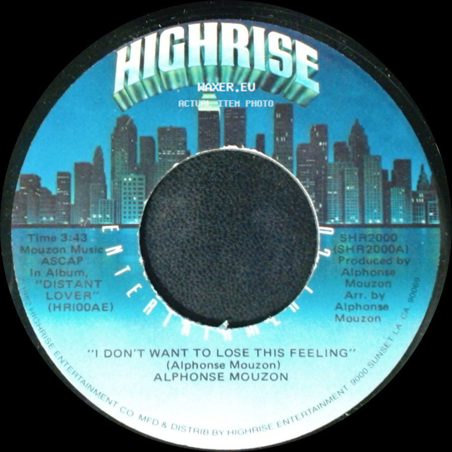 Alphonse Mouzon - The Lady In Red / I Don't Want To Lose This Feeling side B