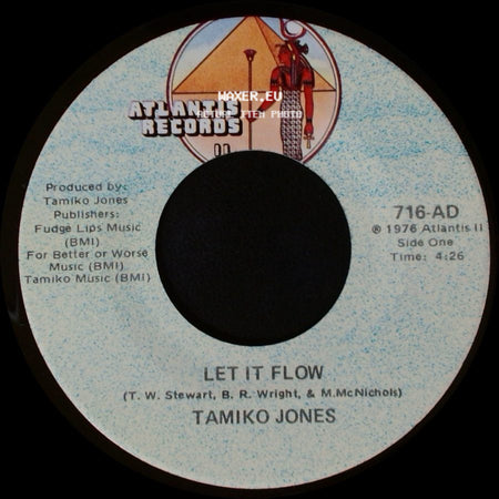 Tamiko Jones - Let It Flow / Cloudy side A