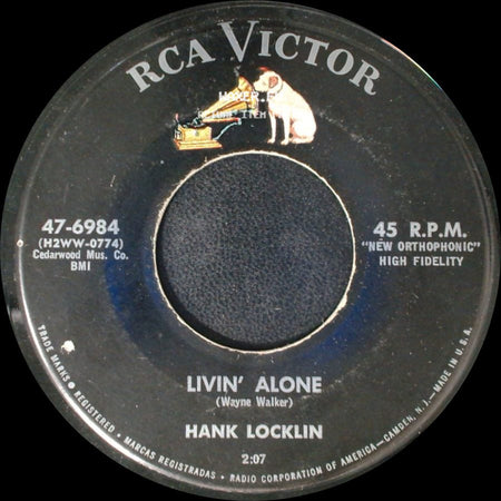 Hank Locklin - Livin' Alone / Geisha Girl side A