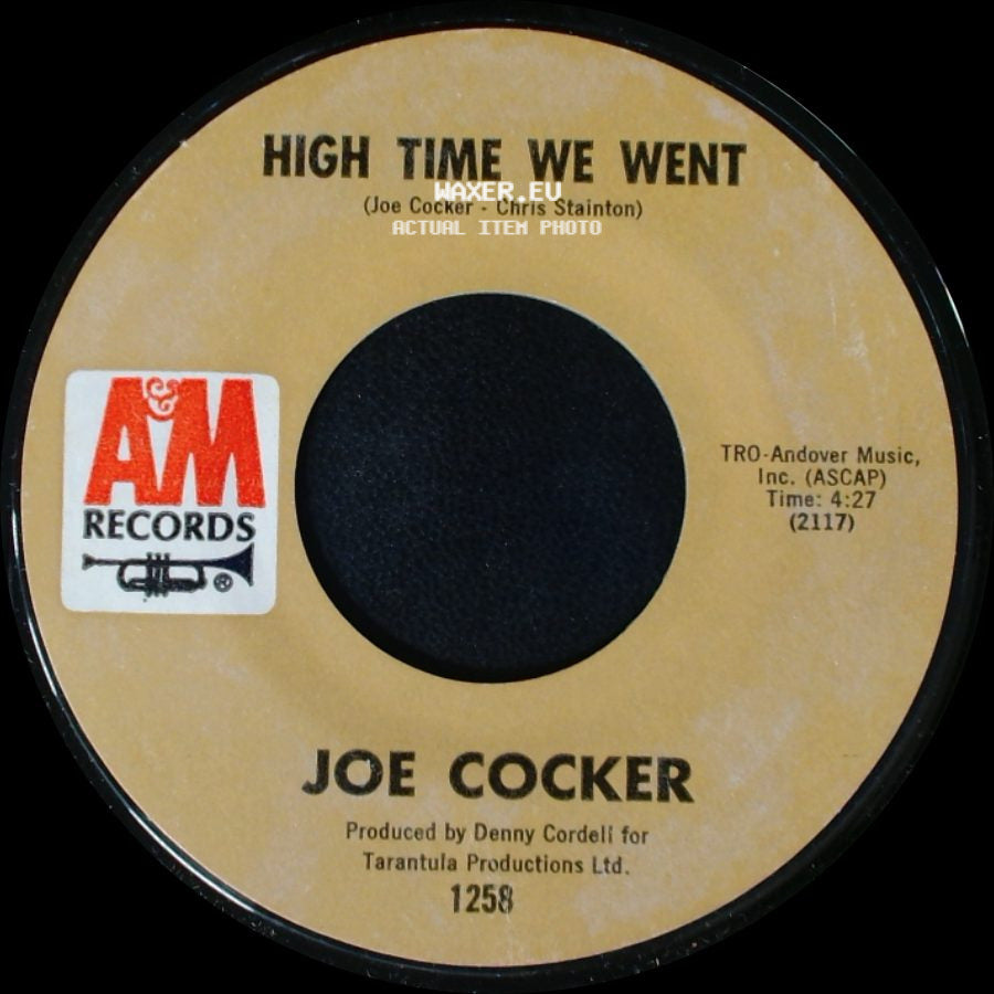 Joe Cocker - Black-Eyed Blues / High Time We Went side B
