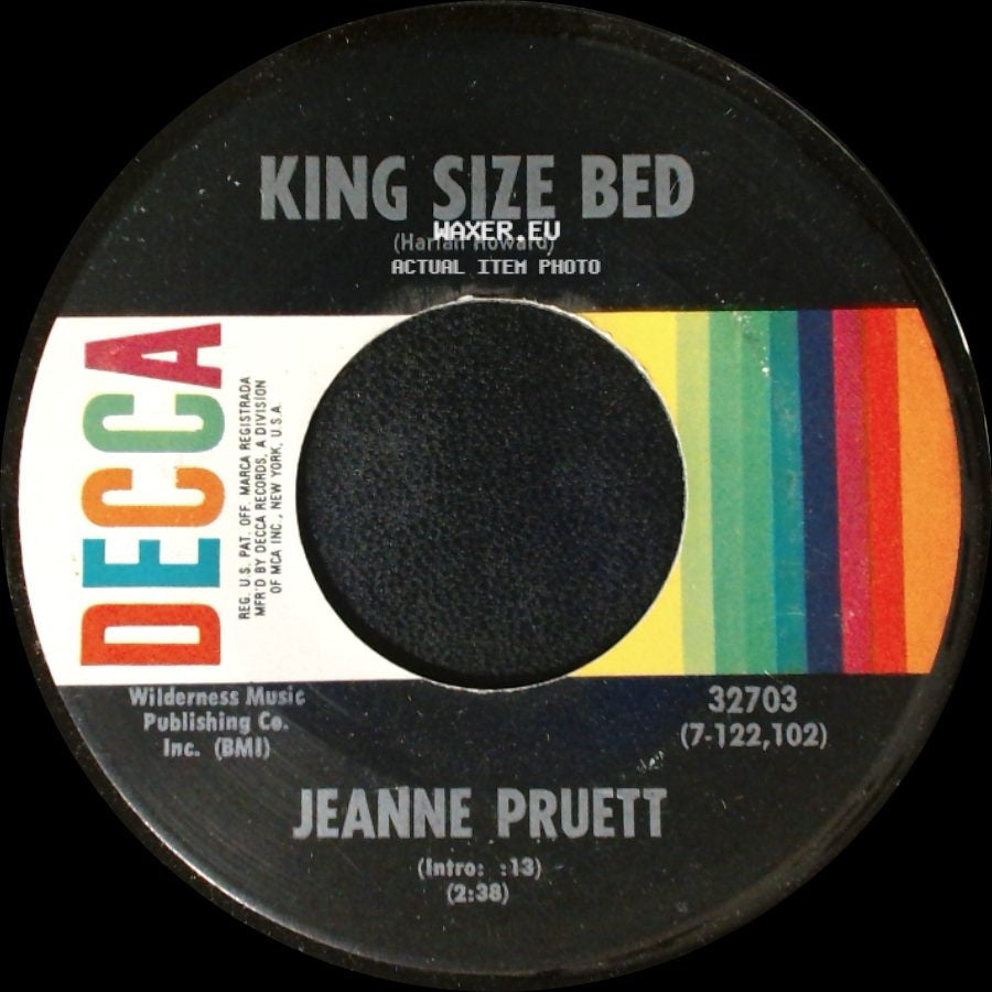 Jeanne Pruett - King Size Bed / One Day Ahead Of My Tears side A