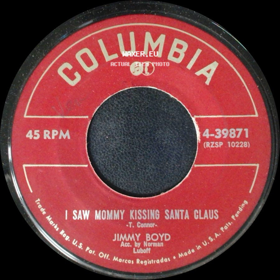 Jimmy Boyd - I Saw Mommy Kissing Santa Claus / Thumbelina side A
