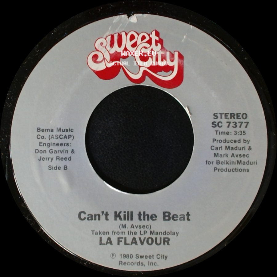 La Flavour - Only The Lonely (Have A Reason To Be Sad) / Can't Kill The Beat side B