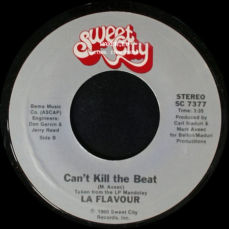 La Flavour - Only The Lonely (Have A Reason To Be Sad) / Can't Kill The Beat side B