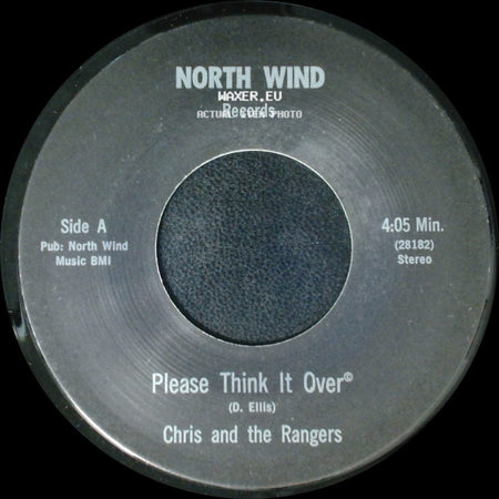 Chris And The Rangers - Please Think It Over / Sing Me A Tune side A