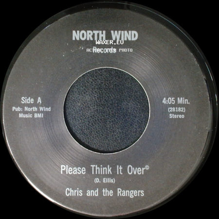 Chris And The Rangers - Please Think It Over / Sing Me A Tune side A