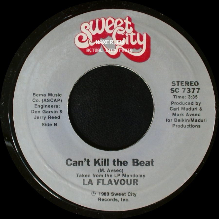La Flavour - Only The Lonely (Have A Reason To Be Sad) / Can't Kill The Beat side B